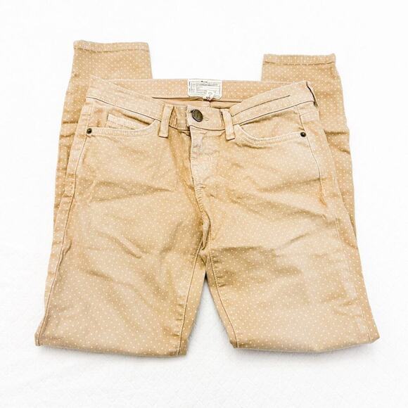 Current Elliott The Stiletto Haystack Skinny Denim Polka Patterned Jeans Size 25 - Picture 7 of 9